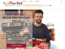 Tablet Screenshot of fearlesseating.net